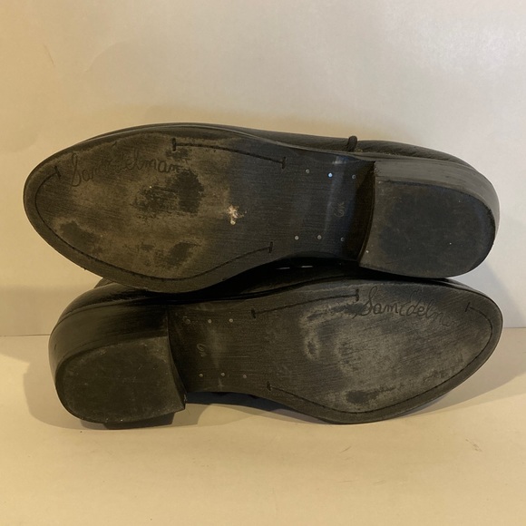 Sam Edelman Black Leather Betty Booties Ankle Boots Size 6.5 - Picture 7 of 14